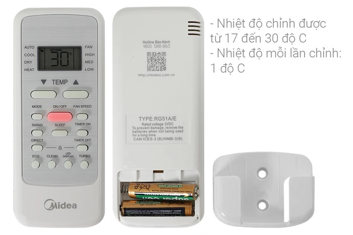 Máy lạnh Midea Inverter 1 HP MAFA-09CDN8
